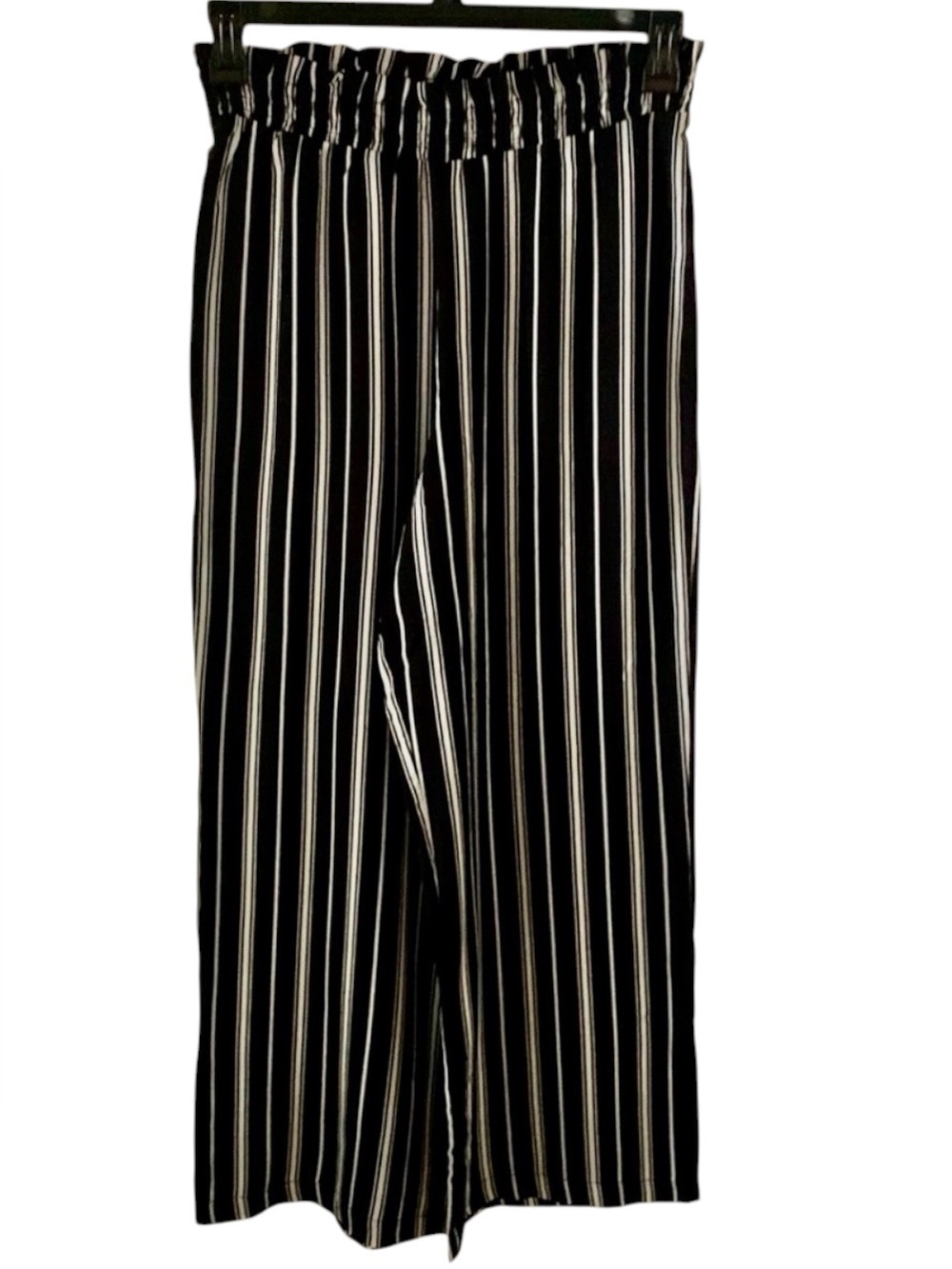 Society +Stitch Women’s Striped Wide Leg Pants  Black & White Size M
